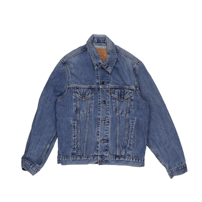 Levi Strauss & Co Vintage Medium Blue Trucker Jacket Men's Medium Cotton Denim