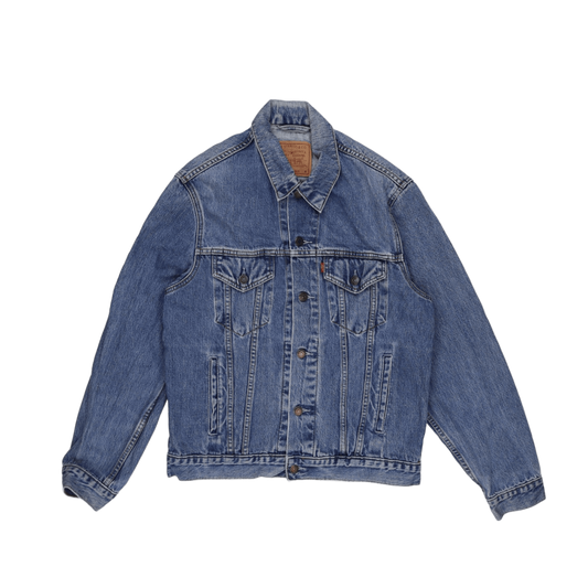 Levi Strauss & Co Vintage Medium Blue Trucker Jacket Men's Medium Cotton Denim