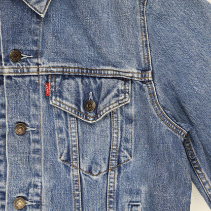 Levi Strauss & Co Vintage Medium Blue Trucker Jacket Men's Medium Cotton Denim