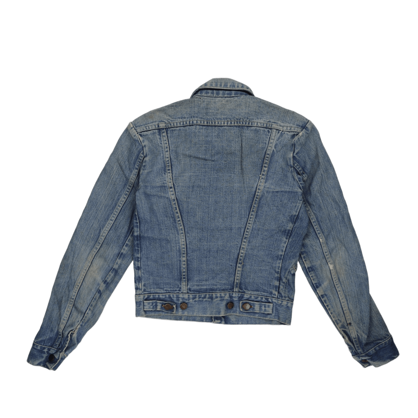 Wrangler Vintage Blue Denim Trucker Jacket Medium Cotton