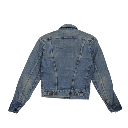 Wrangler Vintage Blue Denim Trucker Jacket Medium Cotton