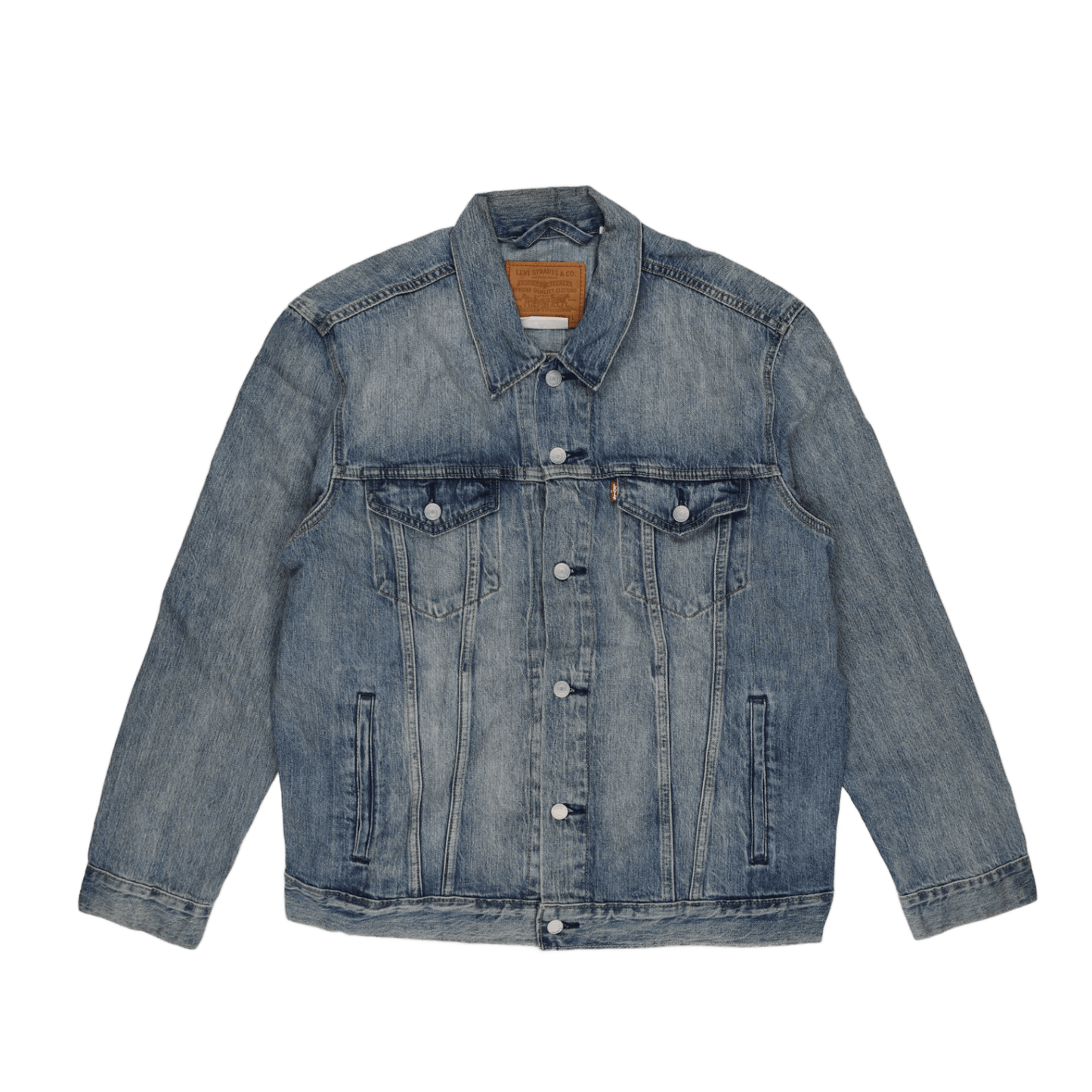 Levi's Vintage Blue Trucker Jacket XL Cotton Collared