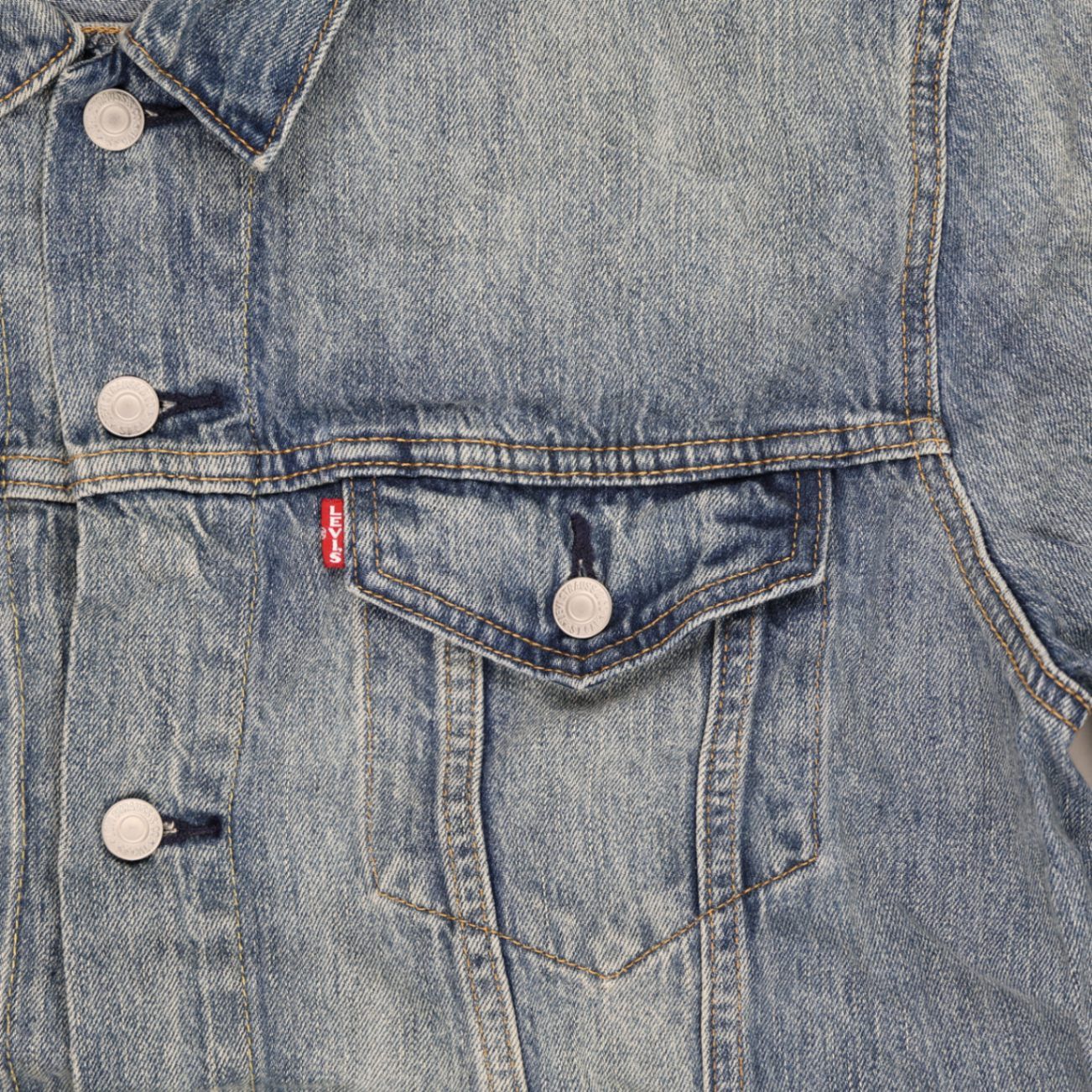 Levi's Vintage Blue Trucker Jacket XL Cotton Collared