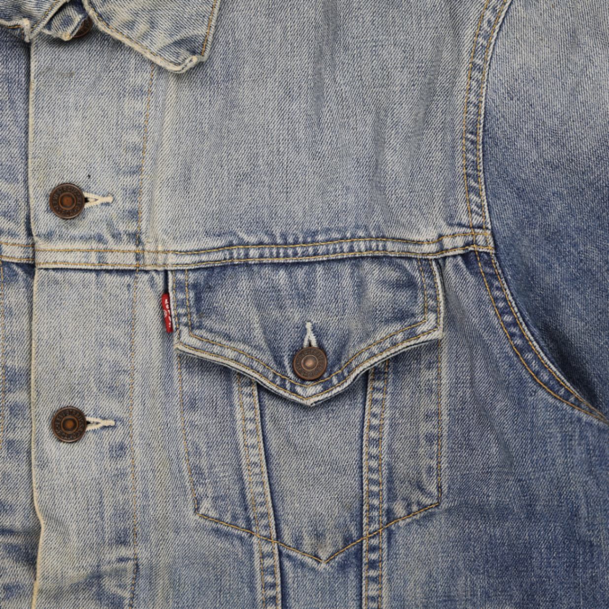 Levi's 70506 Vintage Denim Trucker Jacket Blue Large 100% Cotton Collared