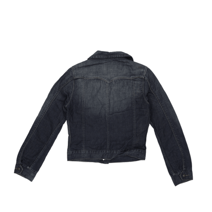 Wrangler Vintage Blue Denim Jacket Medium Cotton Collared