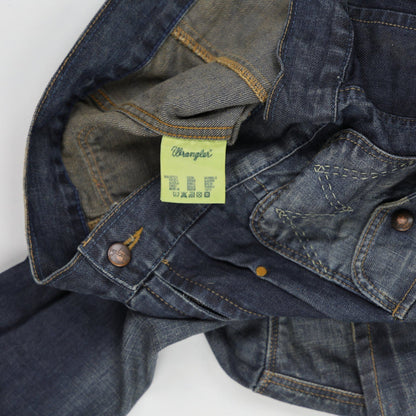 Wrangler Vintage Blue Denim Jacket Medium Cotton Collared