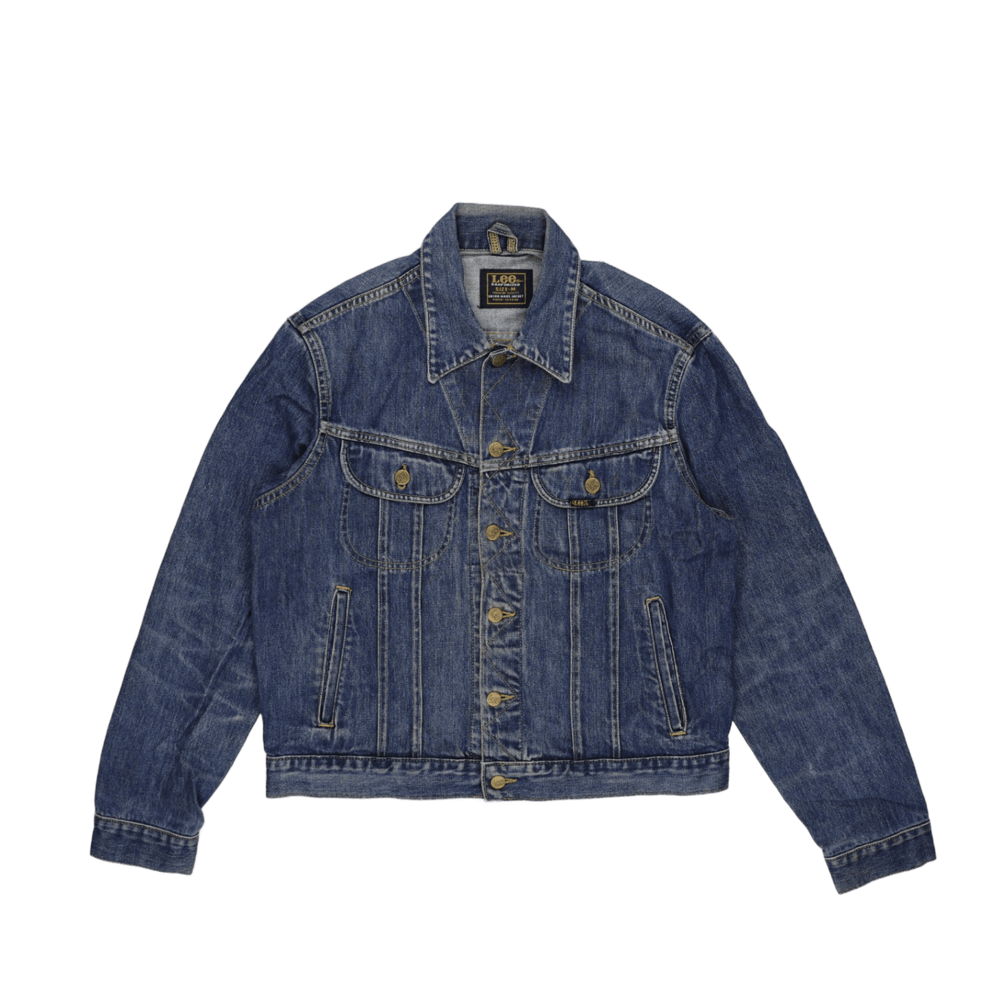 Lee Vintage Denim Jacket Blue Size M 100 Percent Cotton Collared