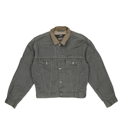 Levi's Vintage Grey Denim Trucker Jacket Men Medium Cotton Collared