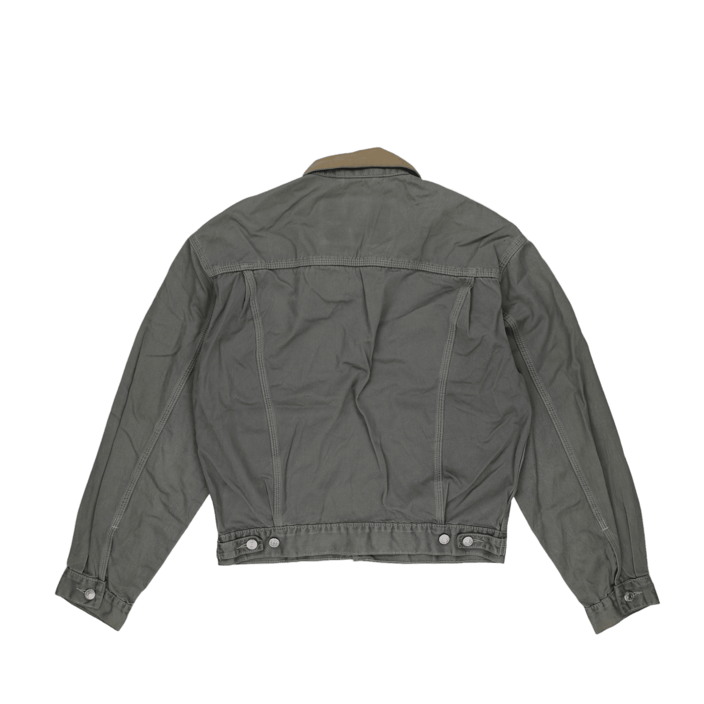 Levi's Vintage Grey Denim Trucker Jacket Men Medium Cotton Collared