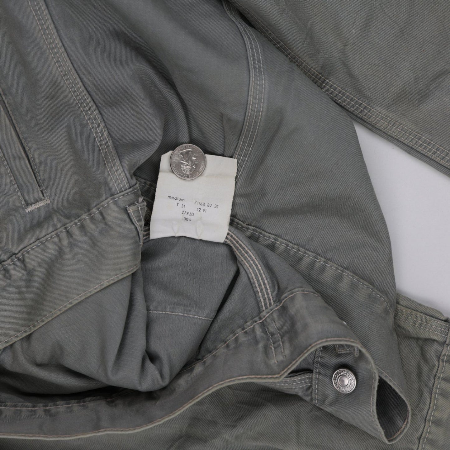 Levi's Vintage Grey Denim Trucker Jacket Men Medium Cotton Collared