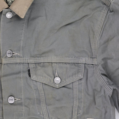 Levi's Vintage Grey Denim Trucker Jacket Men Medium Cotton Collared