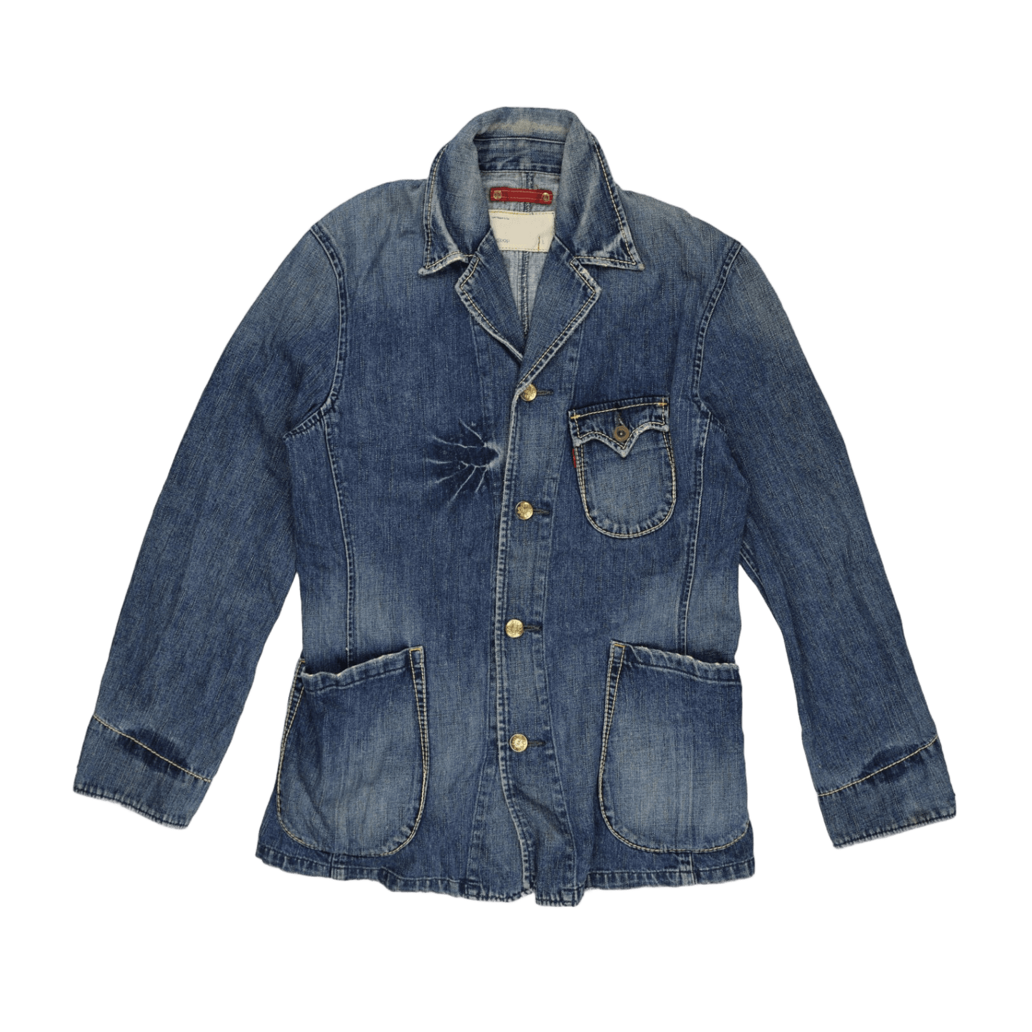 Levi's Redloop Vintage Workwear Jacket Blue Large Cotton Denim
