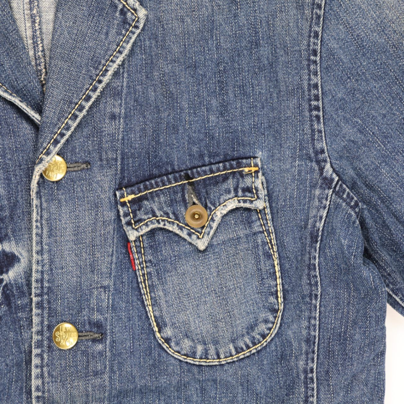 Levi's Redloop Vintage Workwear Jacket Blue Large Cotton Denim