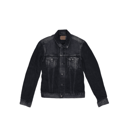 Levi's Black Denim Jacket Women's Size Small Vintage Cotton Collared