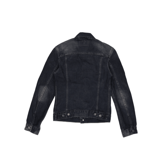 Levi's Black Denim Jacket Women's Size Small Vintage Cotton Collared