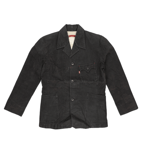 Levi's Redloop Vintage Black Cotton Corduroy Chore Jacket Men Medium