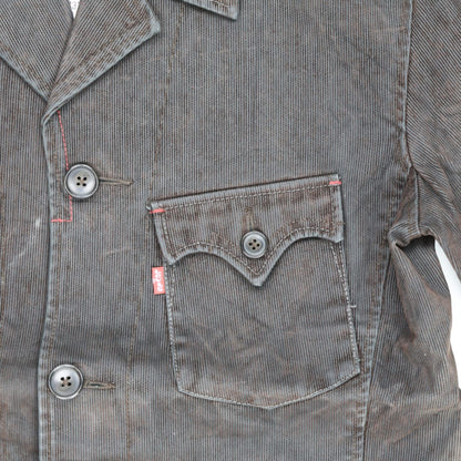 Levi's Redloop Vintage Black Cotton Corduroy Chore Jacket Men Medium