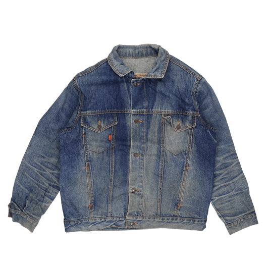 Levi's Vintage Blue Denim Trucker Jacket Men Medium 100 Percent Cotton