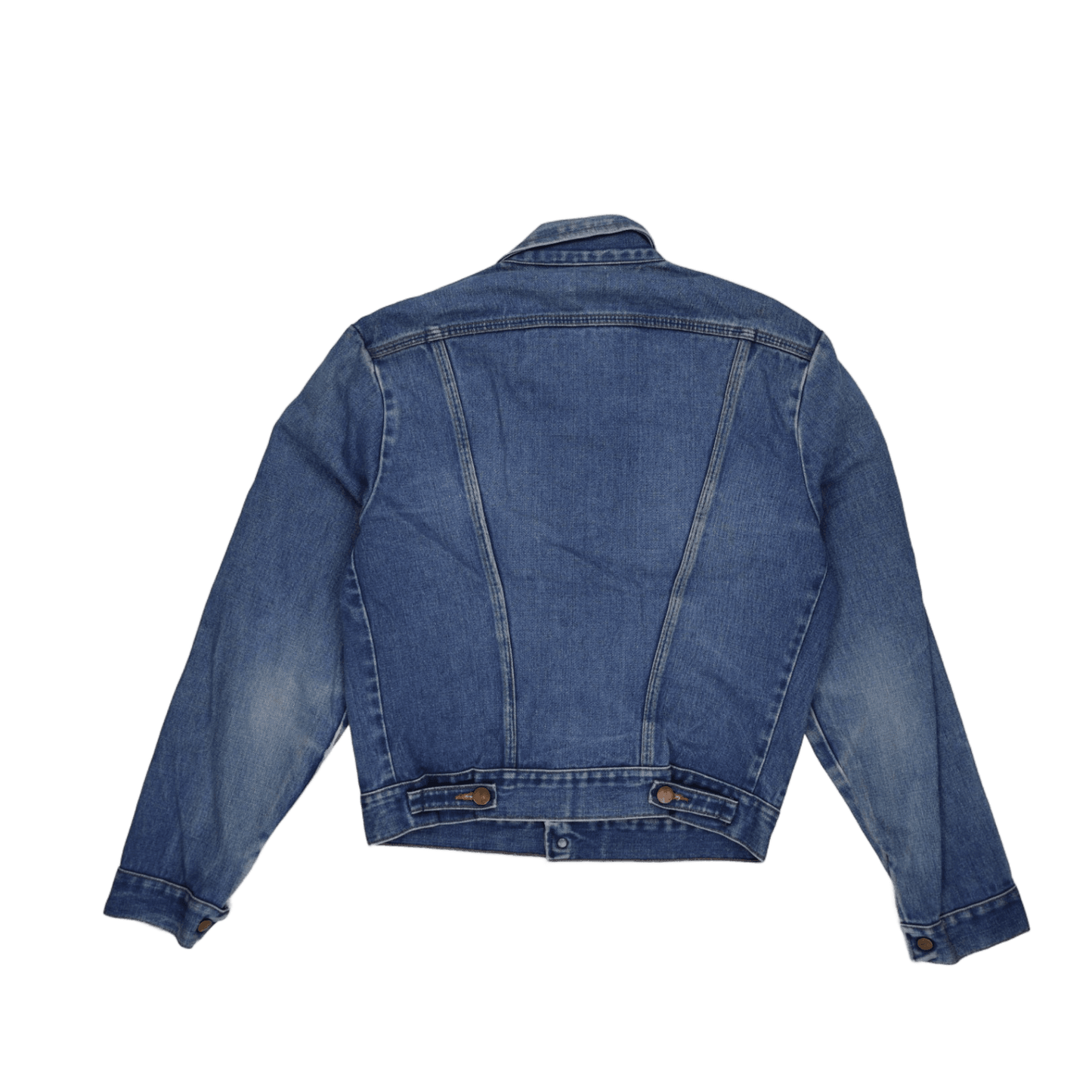 Wrangler Vintage Studded Denim Jacket Blue Size S 100 Percent Cotton Western Style Collared