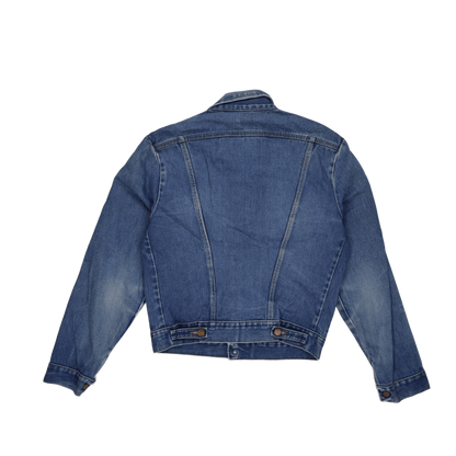 Wrangler Vintage Studded Denim Jacket Blue Size S 100 Percent Cotton Western Style Collared