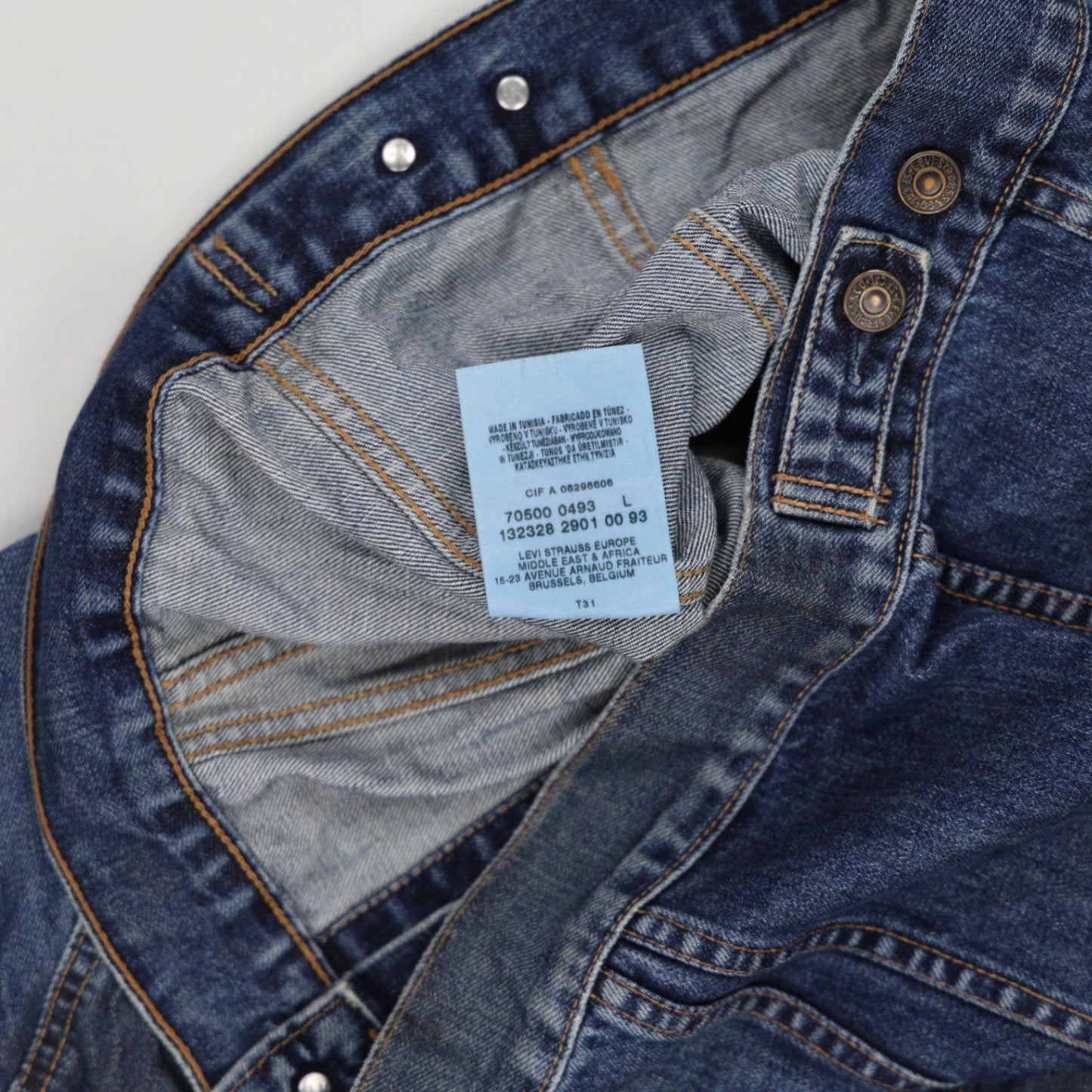 Levi's 70500 Vintage Denim Jacket Blue Large Cotton Denim