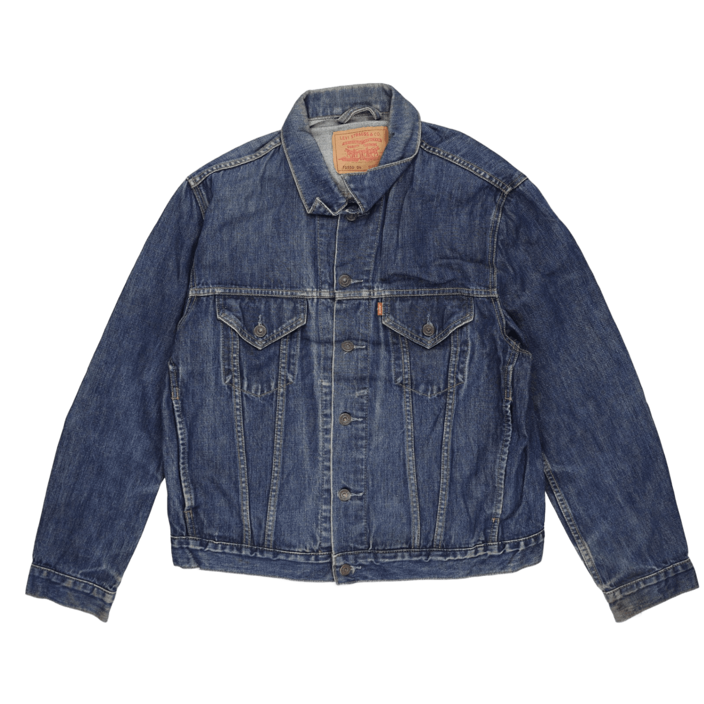 Levi's 70550 Vintage Denim Blue Trucker Jacket Large Cotton