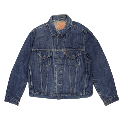 Levi's 70550 Vintage Denim Blue Trucker Jacket Large Cotton