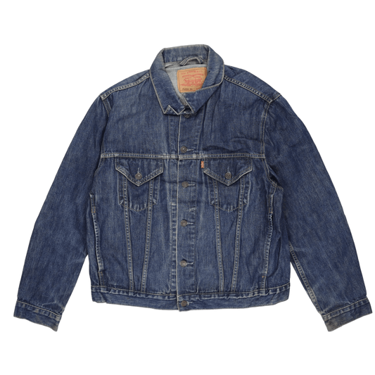 Levi's 70550 Vintage Denim Blue Trucker Jacket Large Cotton