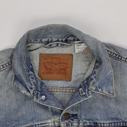 Levi's Vintage Blue Denim Trucker Jacket Size Small Cotton