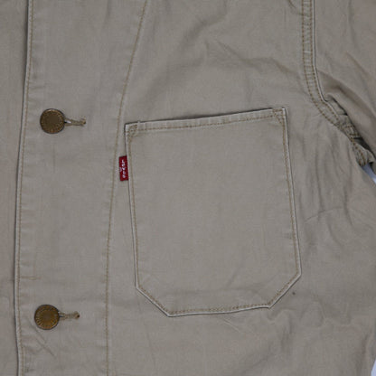 Levi's Chore Jacket Men's Cotton Stretch Taupe Medium