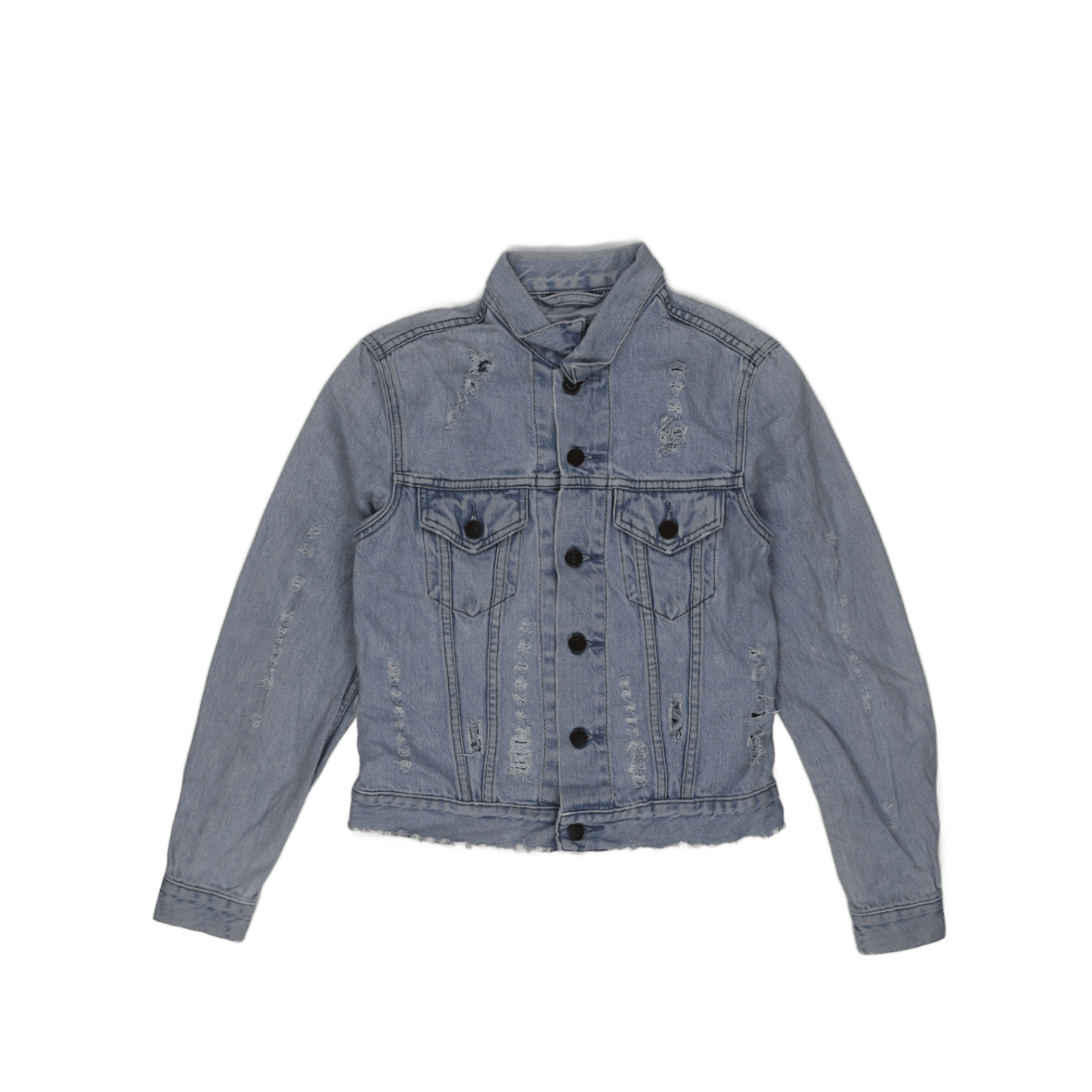 Levi's Women's Vintage Distressed Light Blue Denim Jacket Size S Cotton