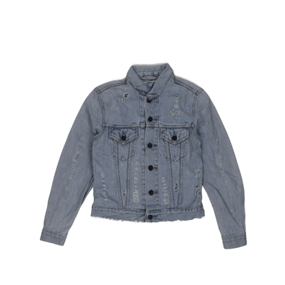 Levi's Women's Vintage Distressed Light Blue Denim Jacket Size S Cotton