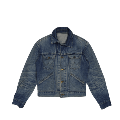 Wrangler Vintage Western Denim Jacket Blue Medium Cotton