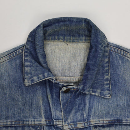 Wrangler Vintage Western Denim Jacket Blue Medium Cotton