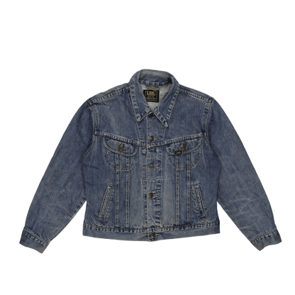 Lee Vintage Blue Denim Jacket XL 100 Percent Cotton Collared