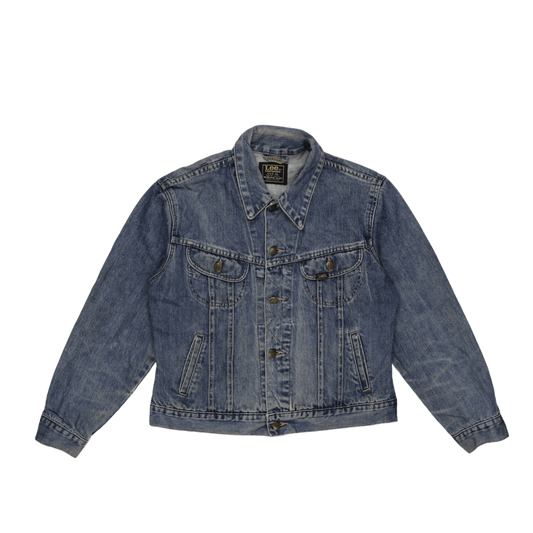 Lee Vintage Blue Denim Jacket XL 100 Percent Cotton Collared