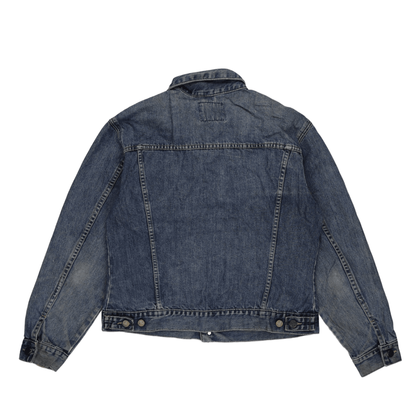 Lee Vintage Blue Denim Jacket XL 100 Percent Cotton Collared
