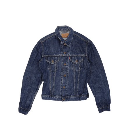 Levi's Vintage Blue Denim Jacket Women Large 100% Cotton Collared