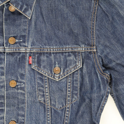 Levi's Vintage Blue Denim Jacket Women Large 100% Cotton Collared