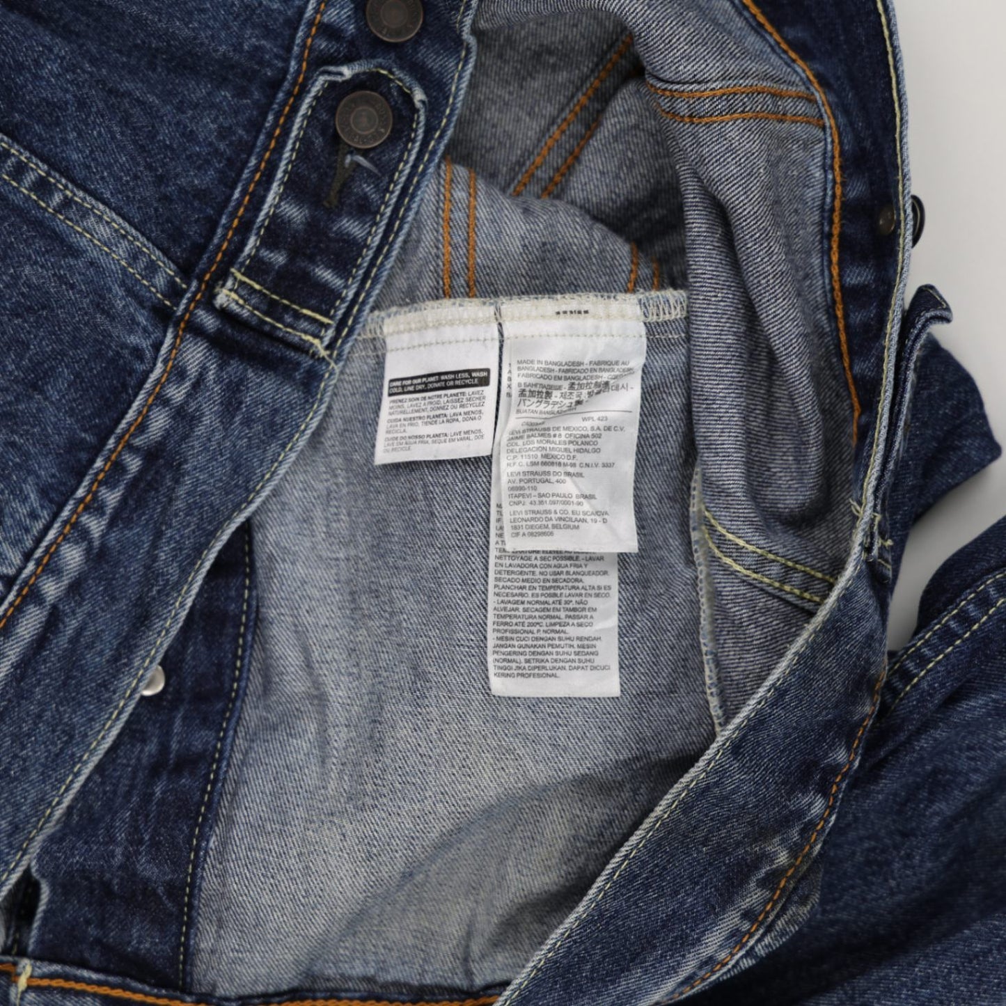 Levi's Classic Denim Trucker Jacket Blue XL Cotton Denim