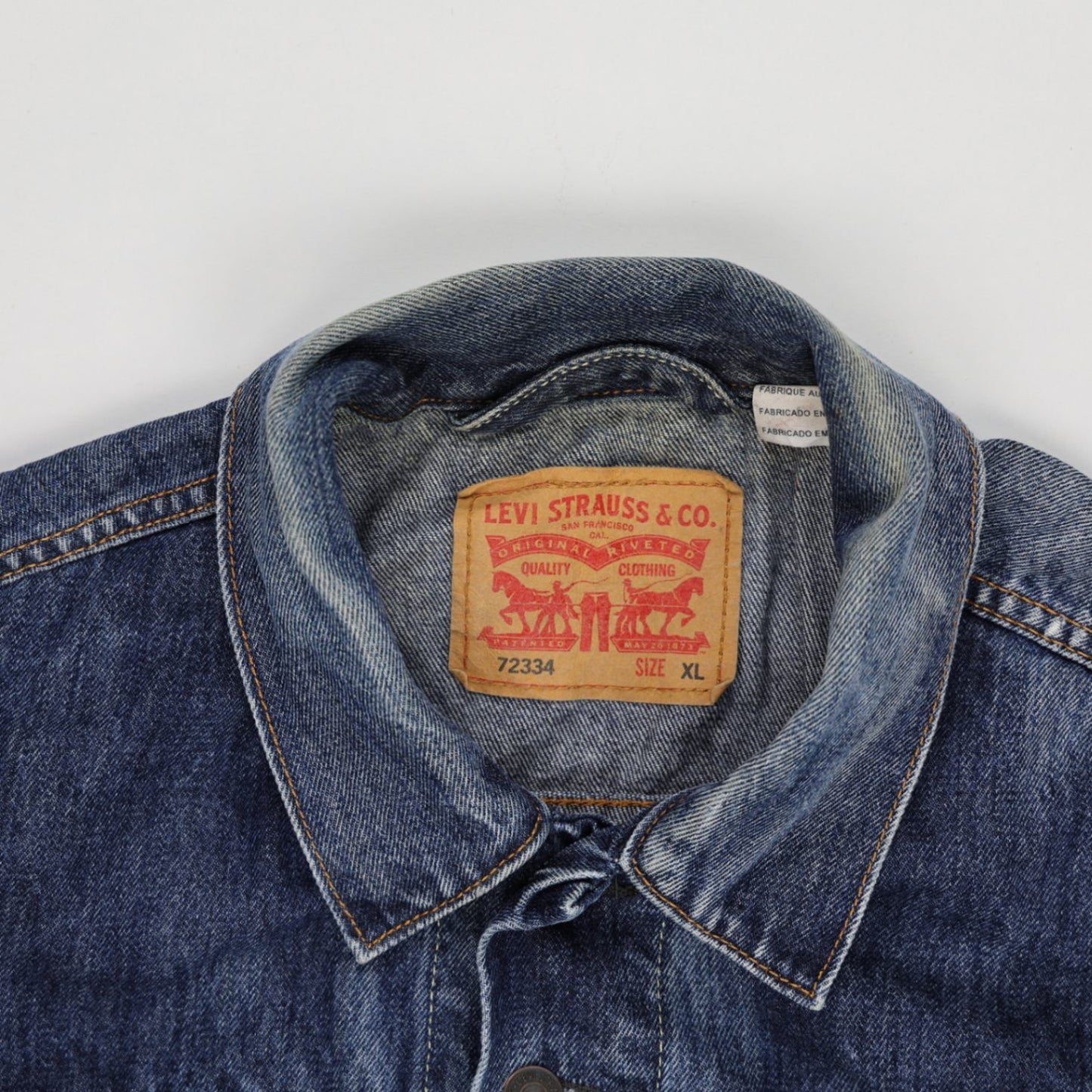 Levi's Classic Denim Trucker Jacket Blue XL Cotton Denim