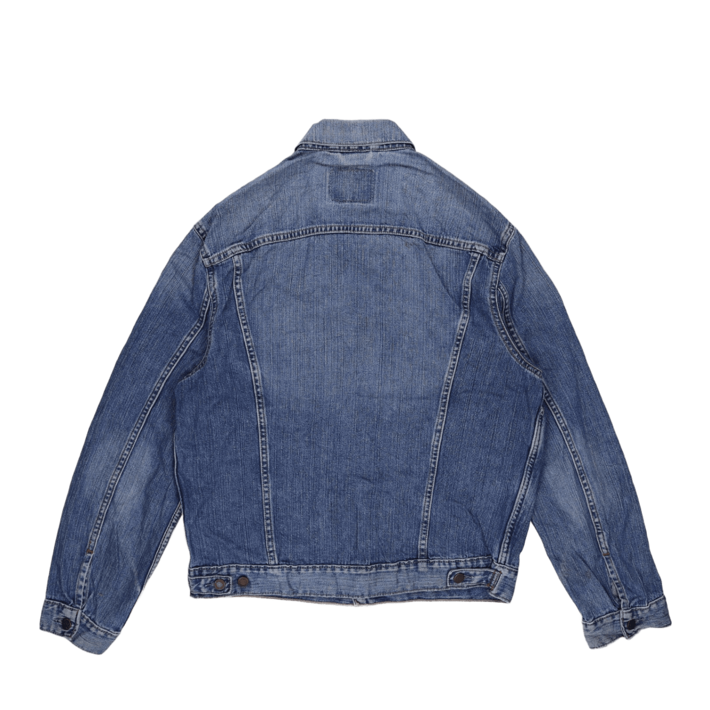 Levi's Vintage Blue Denim Trucker Jacket Large Cotton 57 cm Pit to Pit 65 cm Collar to Hem 62 cm Sleeve Length