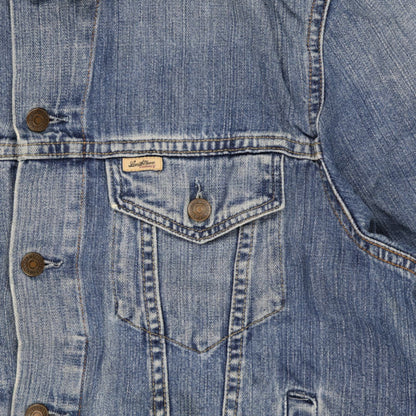 Levi's Vintage Blue Denim Trucker Jacket Large Cotton 57 cm Pit to Pit 65 cm Collar to Hem 62 cm Sleeve Length