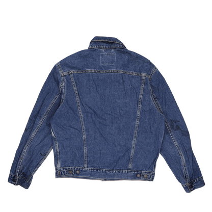 Levi Strauss Signature Men's Classic Blue Denim Jacket Size L Cotton Vintage