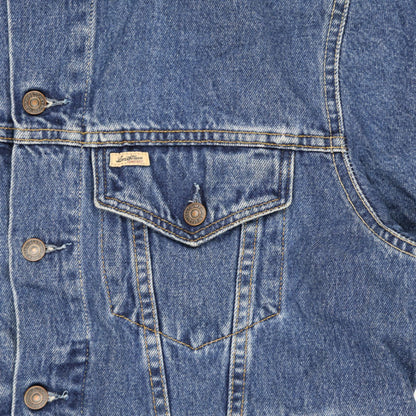 Levi Strauss Signature Men's Classic Blue Denim Jacket Size L Cotton Vintage