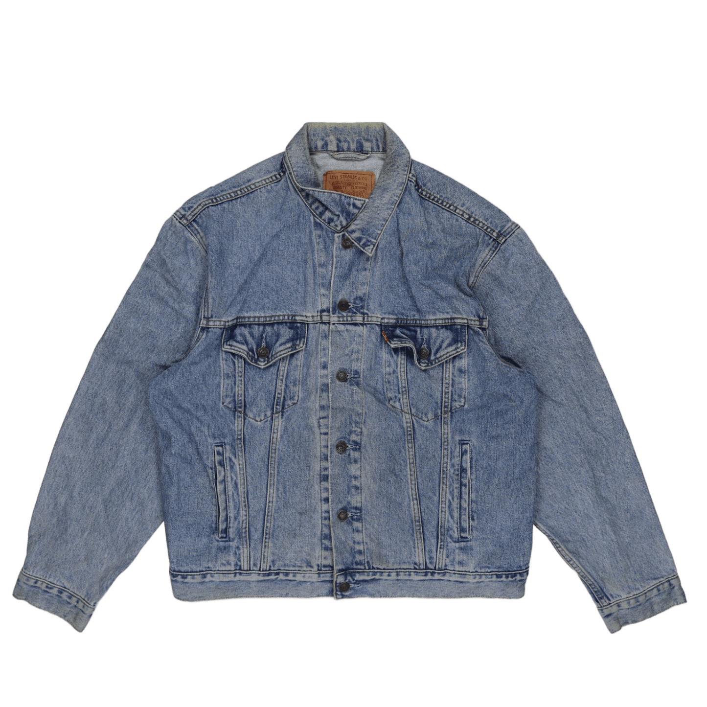 Levi's 70503-02 Vintage Blue Denim Trucker Jacket Large Cotton