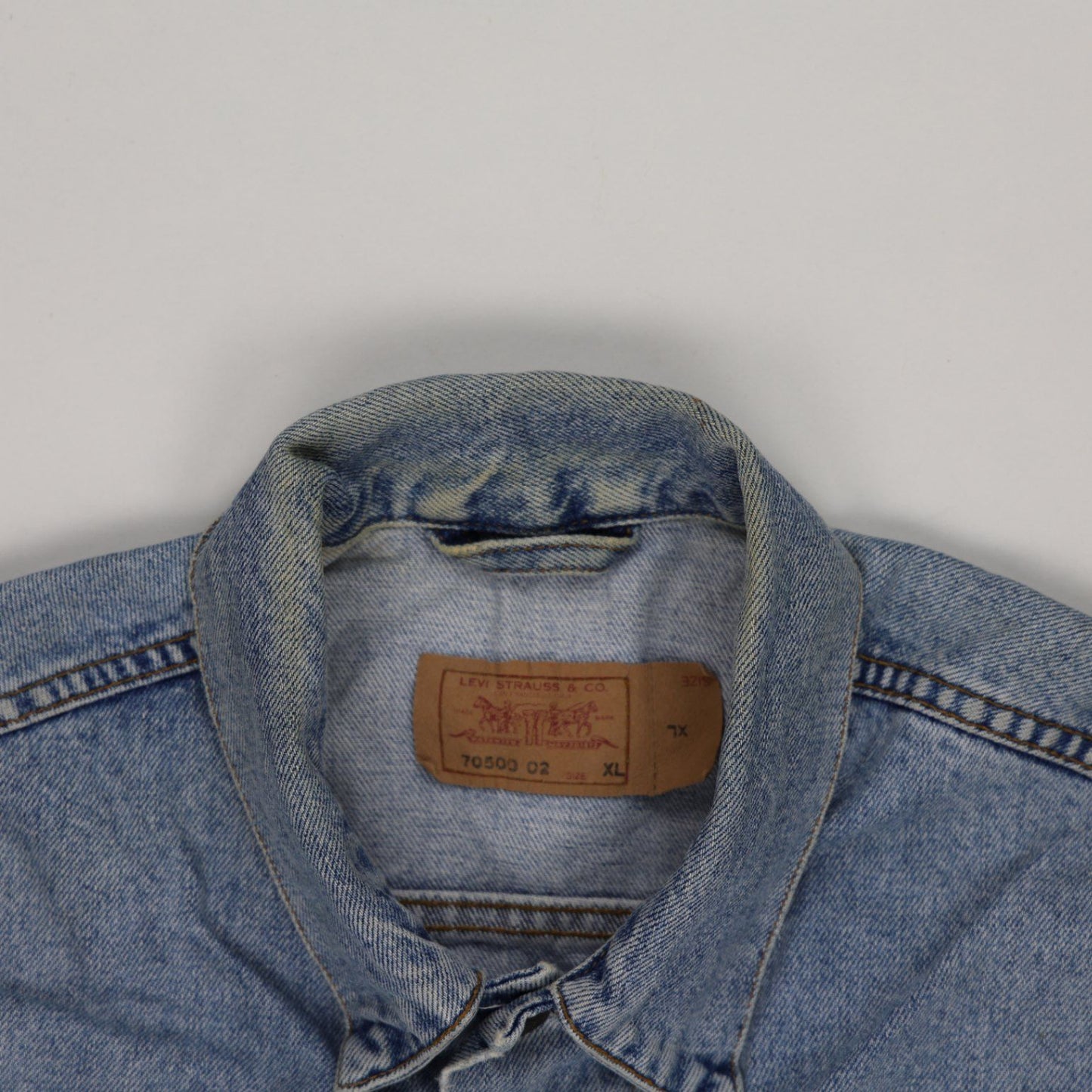 Levi's Vintage 70500 XL Denim Jacket Blue Cotton Denim Collared