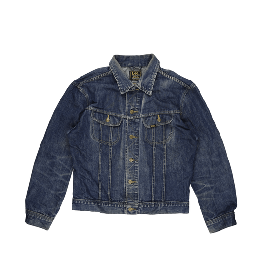 Lee Vintage Blue Denim Jacket XL Cotton Collared