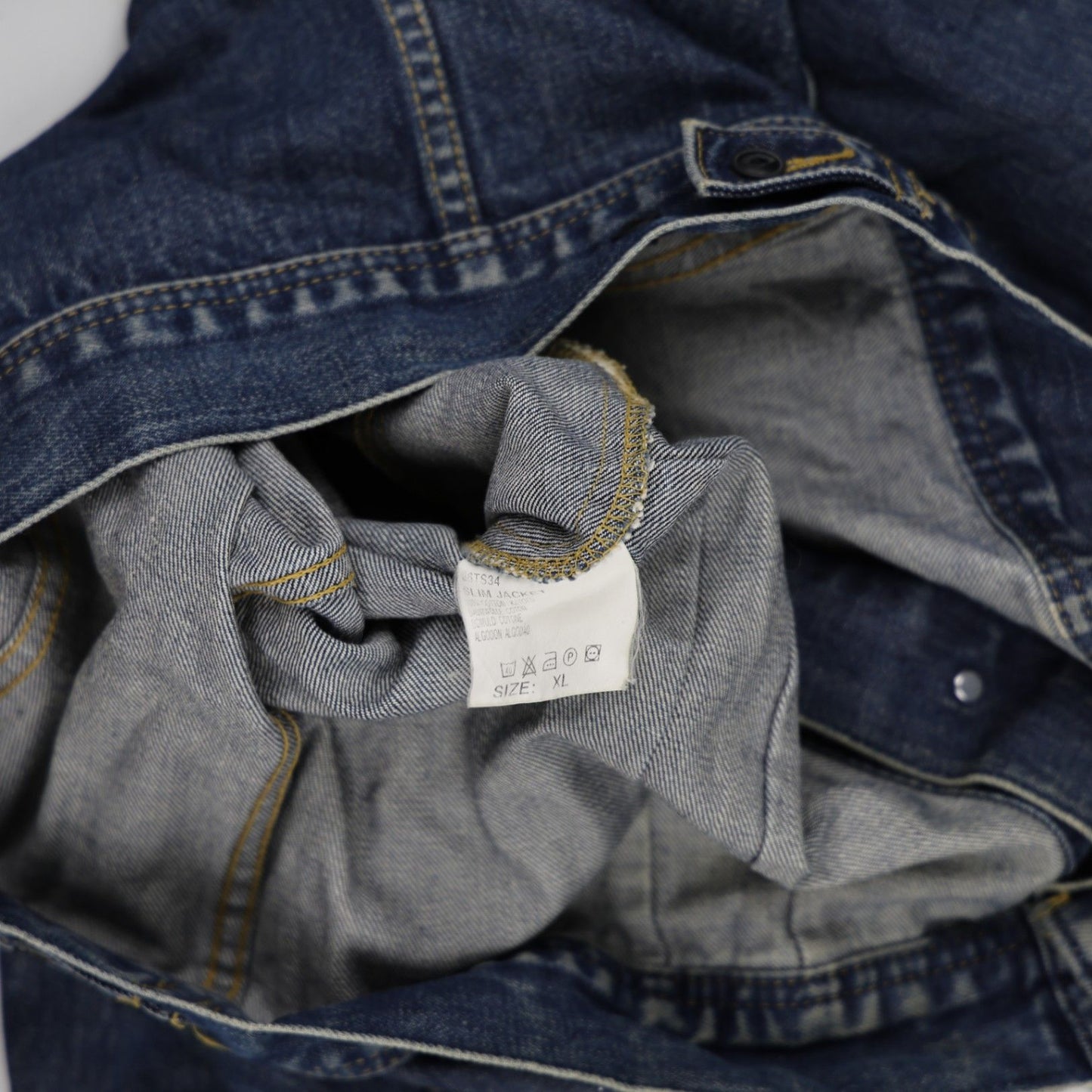 Lee Vintage Blue Denim Jacket XL Cotton Collared