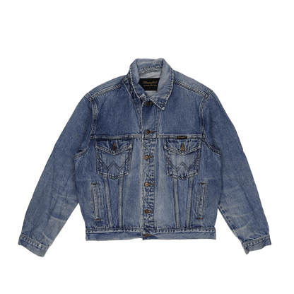 Wrangler Authentic Western Denim Jacket Blue Small Cotton Denim Vintage